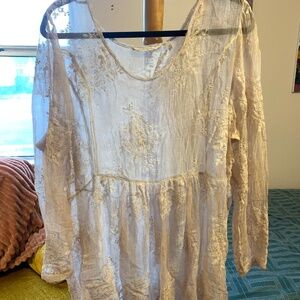 Delicate silk tunic